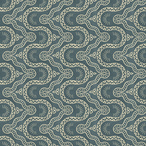 Sample of a blue geometric wallpaper.