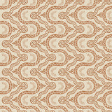 Sample of a geometric wallpaper in brown. 