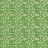 Sample of a green geometric wallpaper.