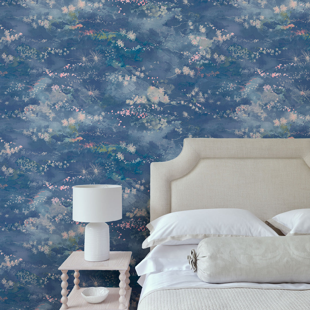 Wonderland Sky Blue Wallpaper Linwood