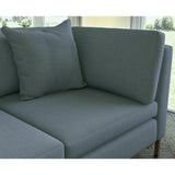 Plain fabric swatch, colour Airforce Blue.