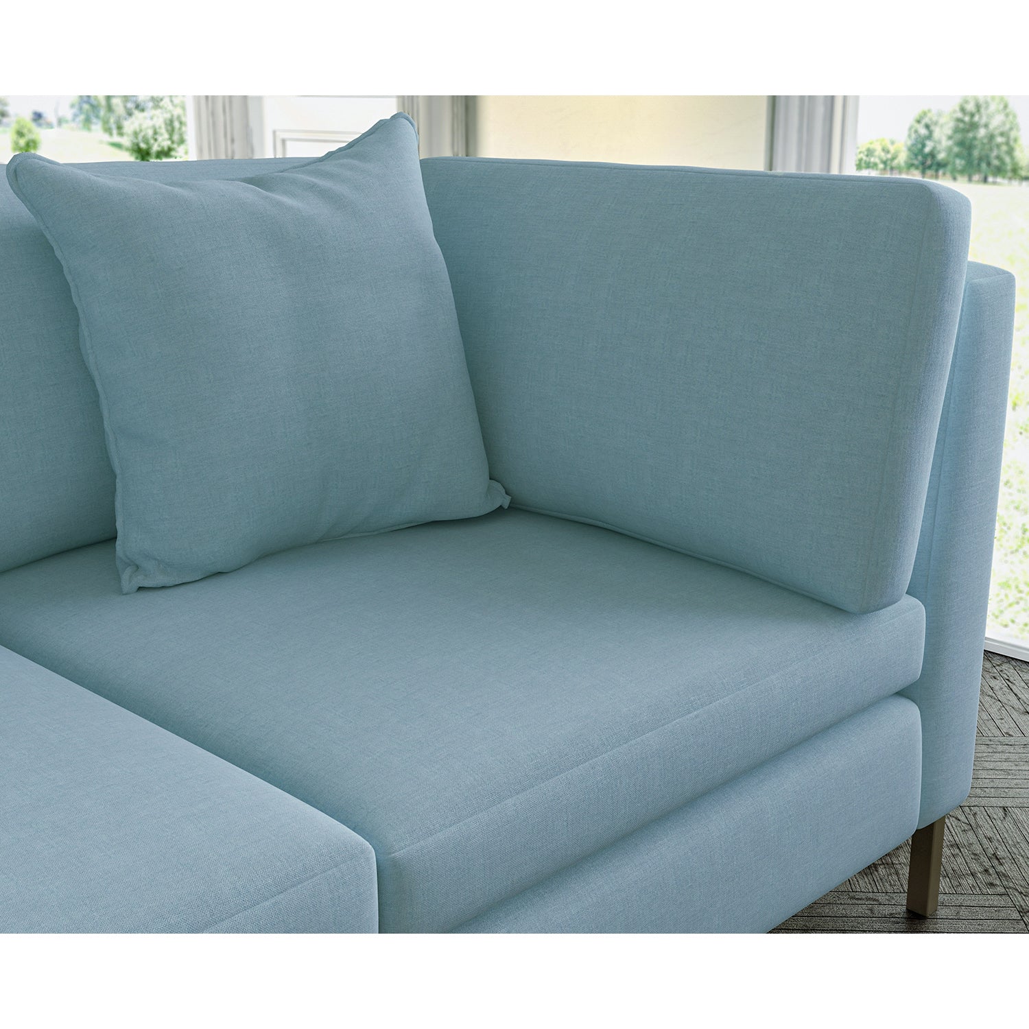 Periwinkle blue deals sofa