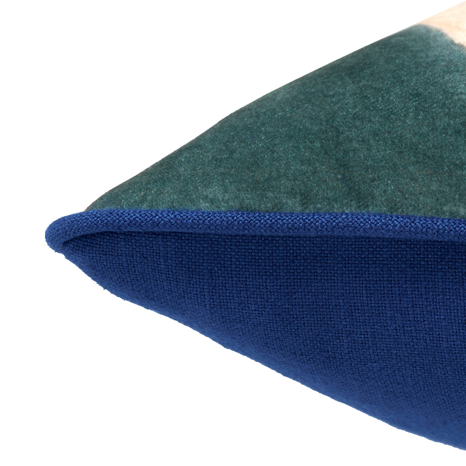 Velvet scatter cushions with a vibrant mulitcoloured geometric design