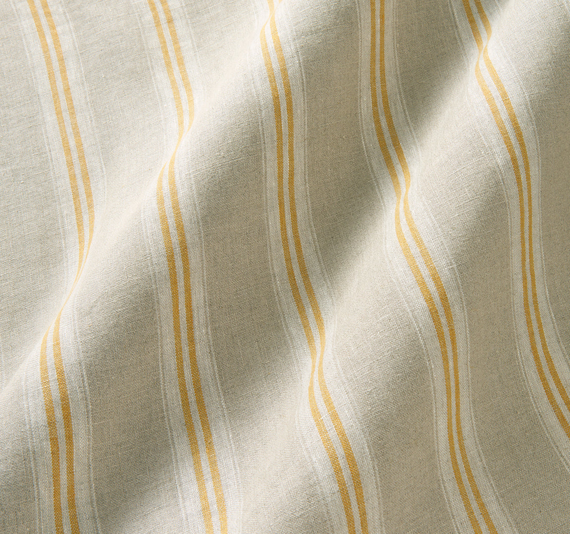Danube Stripe – Mellow  Fabric for Linen Curtain – Linwood