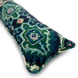 Washable velvet draught excluder – bold, Oriental-style design