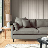 Sofa upholstered in Shadow linen fabric