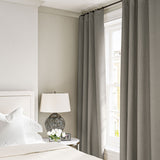 Linen curtain in Ash