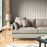 Sofa upholstered in Ash linen fabric