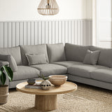 Sofa upholstered in Ash linen fabric 
