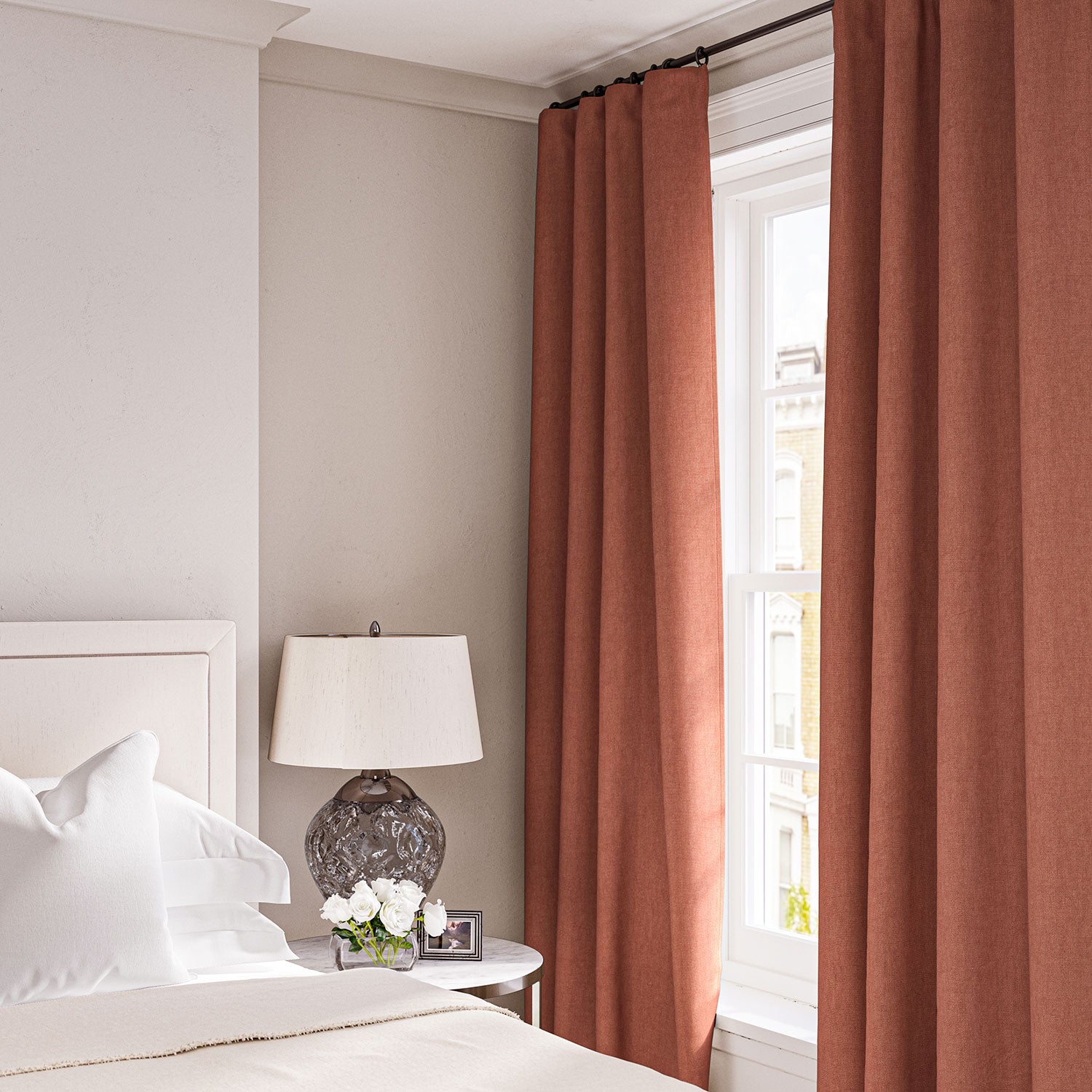 Linen curtain in Cayenne