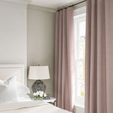 Linen curtain in Dusky Pink