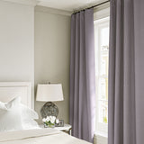 Linen curtain in lilac