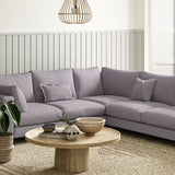 Sofa upholstered in Lilac linen fabric 