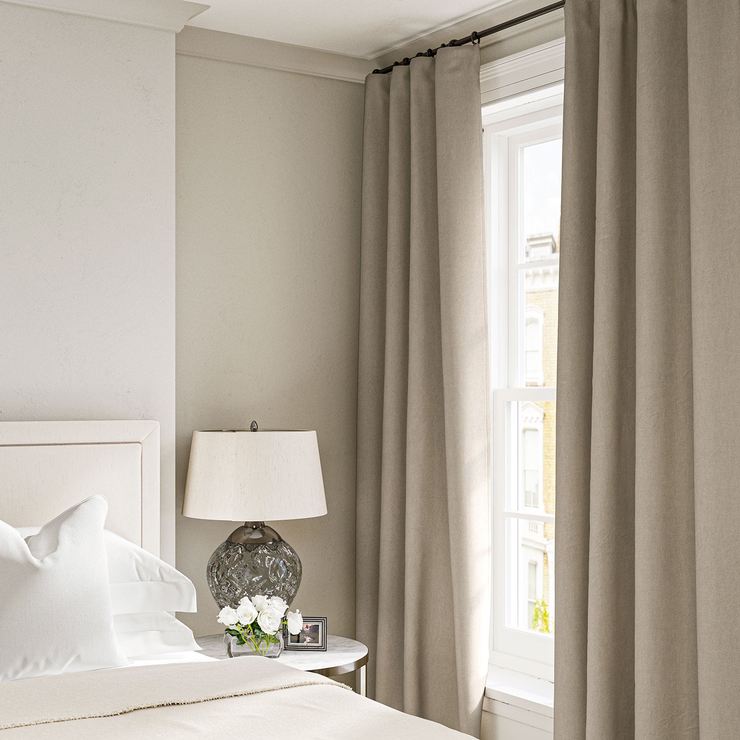 Linen curtain in Sisal