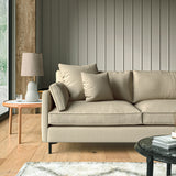 Sofa upholstered in Sisal linen fabric