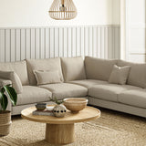 Sofa upholstered in Sisal linen fabric 
