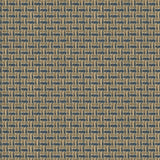 Printed linen fabric with textural weave pattern in brown and blue colours for upholstery.
