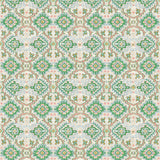 Printed velvet fabric with an oriental geometric design in multicolours, for upholstery and curtain use