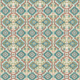 Printed velvet fabric with an oriental geometric design in blue colours, for upholstery and curtain use