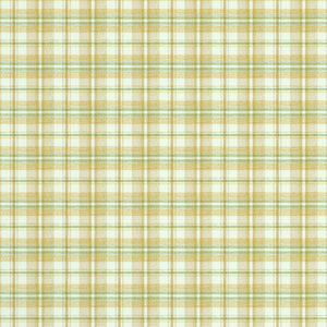 Fabric swatch of a luxury Scottish cream wool tartan fabric suitable for curtains and upholstery