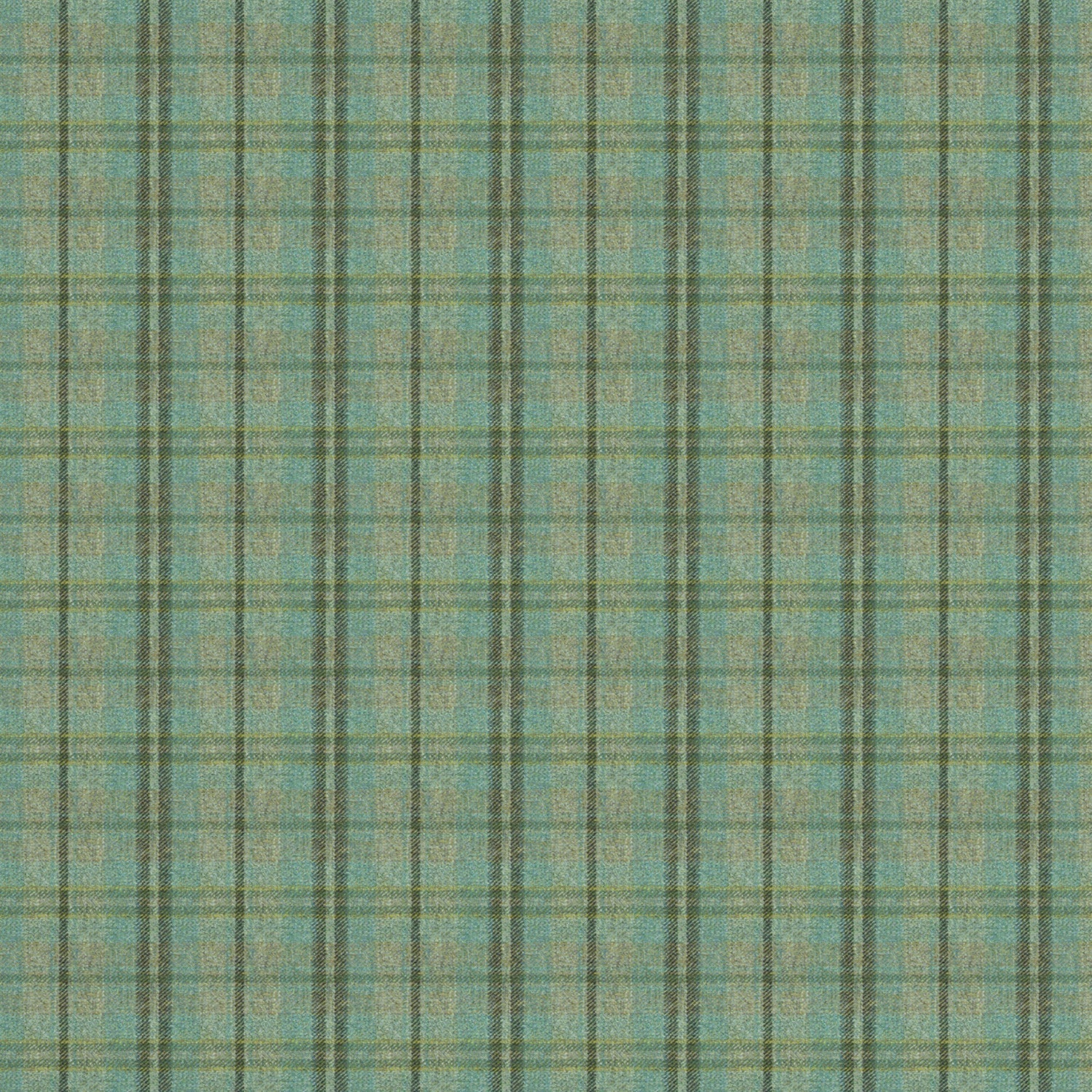 Fabric swatch of a luxury Scottish blue wool tartan fabric suitable for curtains and upholstery