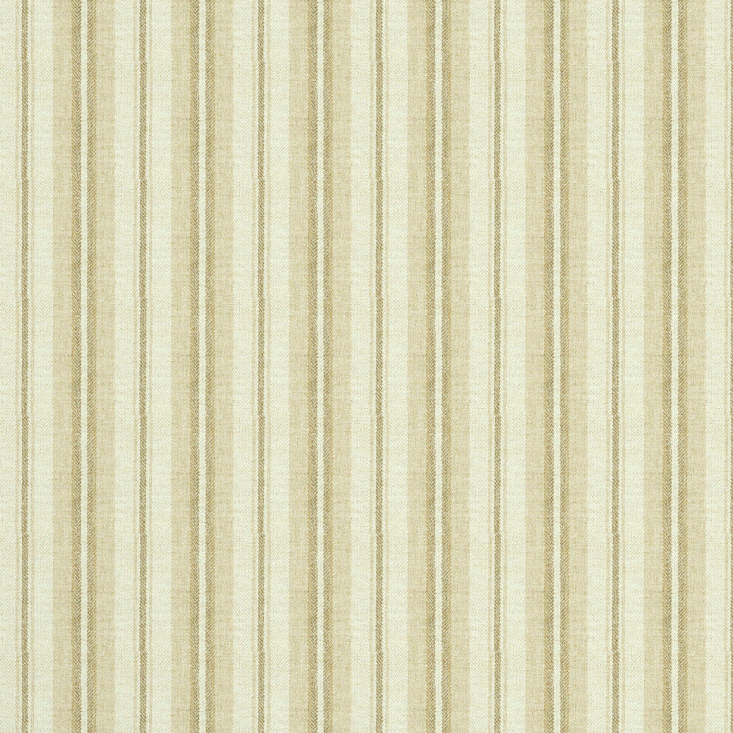 Fabric swatch of a luxury Scottish cream wool striped fabric suitable for curtains and upholstery