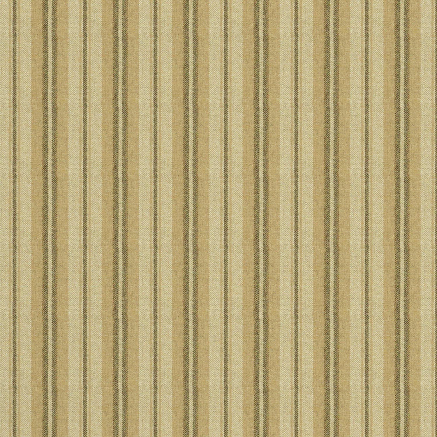 Fabric swatch of a luxury Scottish cream and beige wool striped fabric suitable for curtains and upholstery