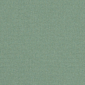 Fabric swatch of a turquoise Scottish wool herringbone fabric for curtains and upholstery