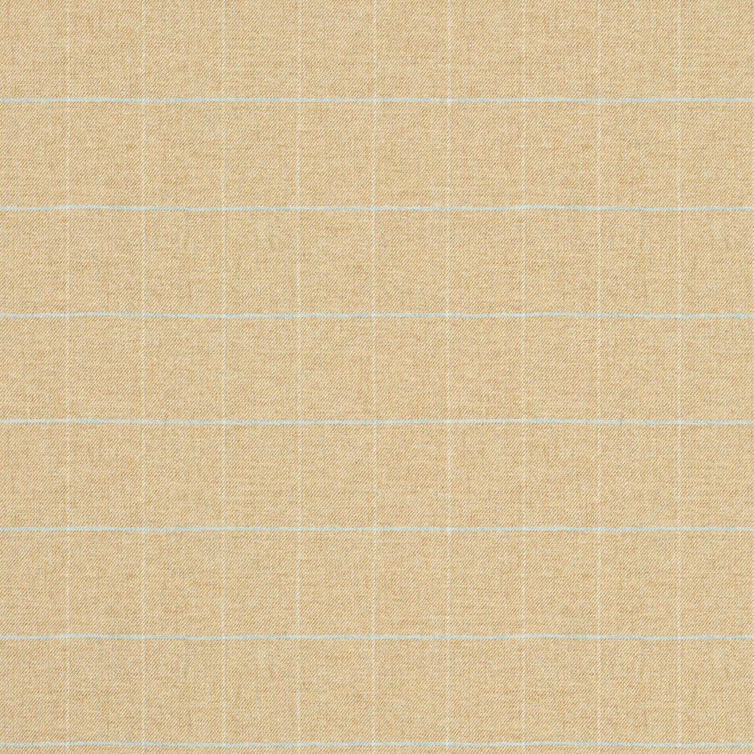 Fabric swatch of a cream Scottish wool windowpane check fabric for curtains and upholstery