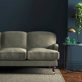 Velvet curtain in grey 