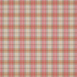 Light red and neutral wool check fabric suitable for curtains and upholstery.