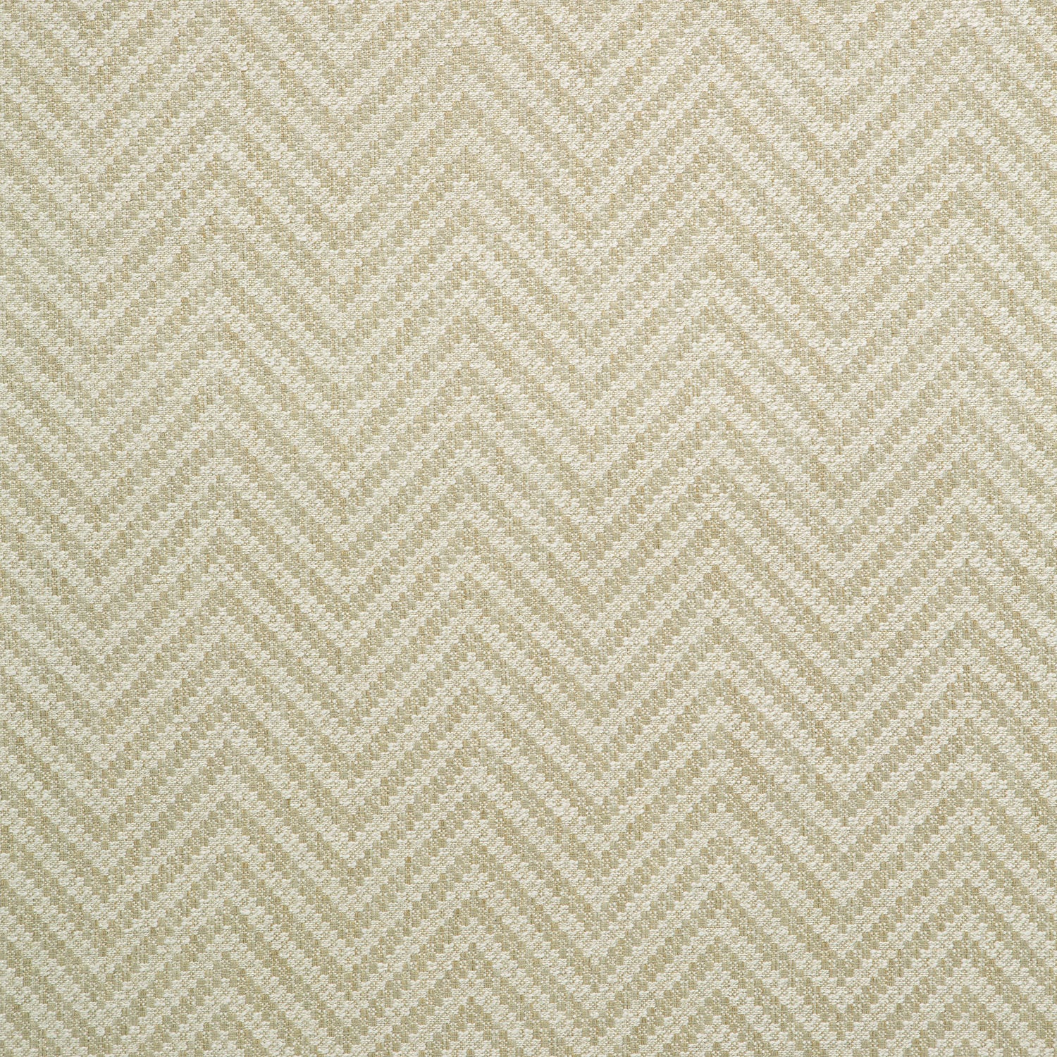 Fabric swatch of a neutral herringbone weave fabric for curtains and upholstery