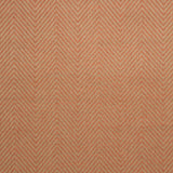 Fabric swatch of a orange herringbone weave fabric for curtains and upholstery
