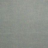 Fabric swatch of a blue herringbone weave fabric for curtains and upholstery