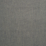 Fabric swatch of a navy herringbone weave fabric for curtains and upholstery