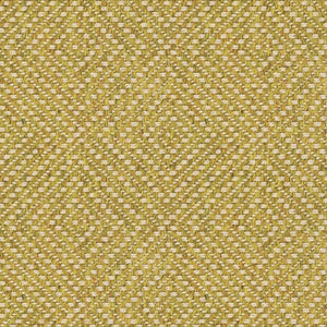 Green yellow fabric suitable for curtains and upholstery with a light neutral geometric woven design