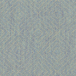 Light blue fabric for curtains and upholstery with a neutral woven geometric design