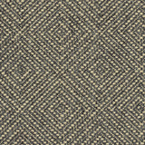 Charcoal fabric with a light geometric woven design