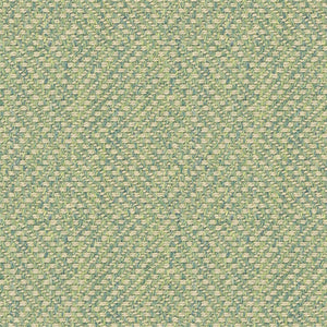 Light green fabric for curtains and upholstery with a neutral woven geometric design