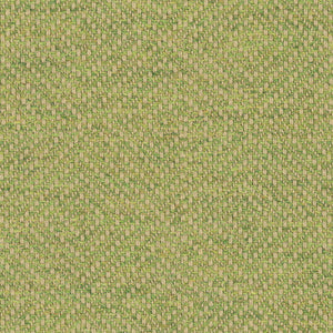 Green fabric suitable for curtains and upholstery with a woven geometric design