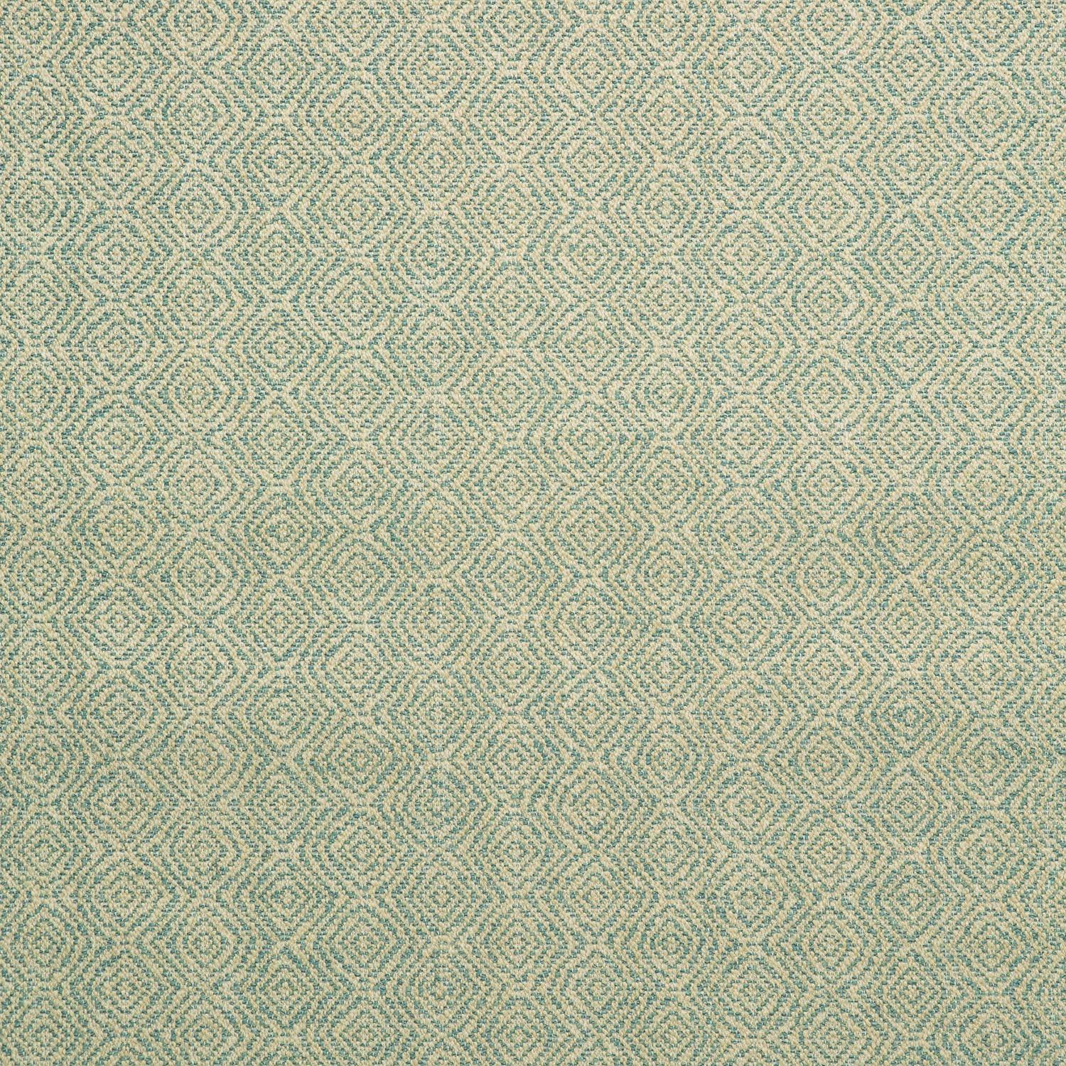 Fabric swatch of a green woven fabric for upholstery
