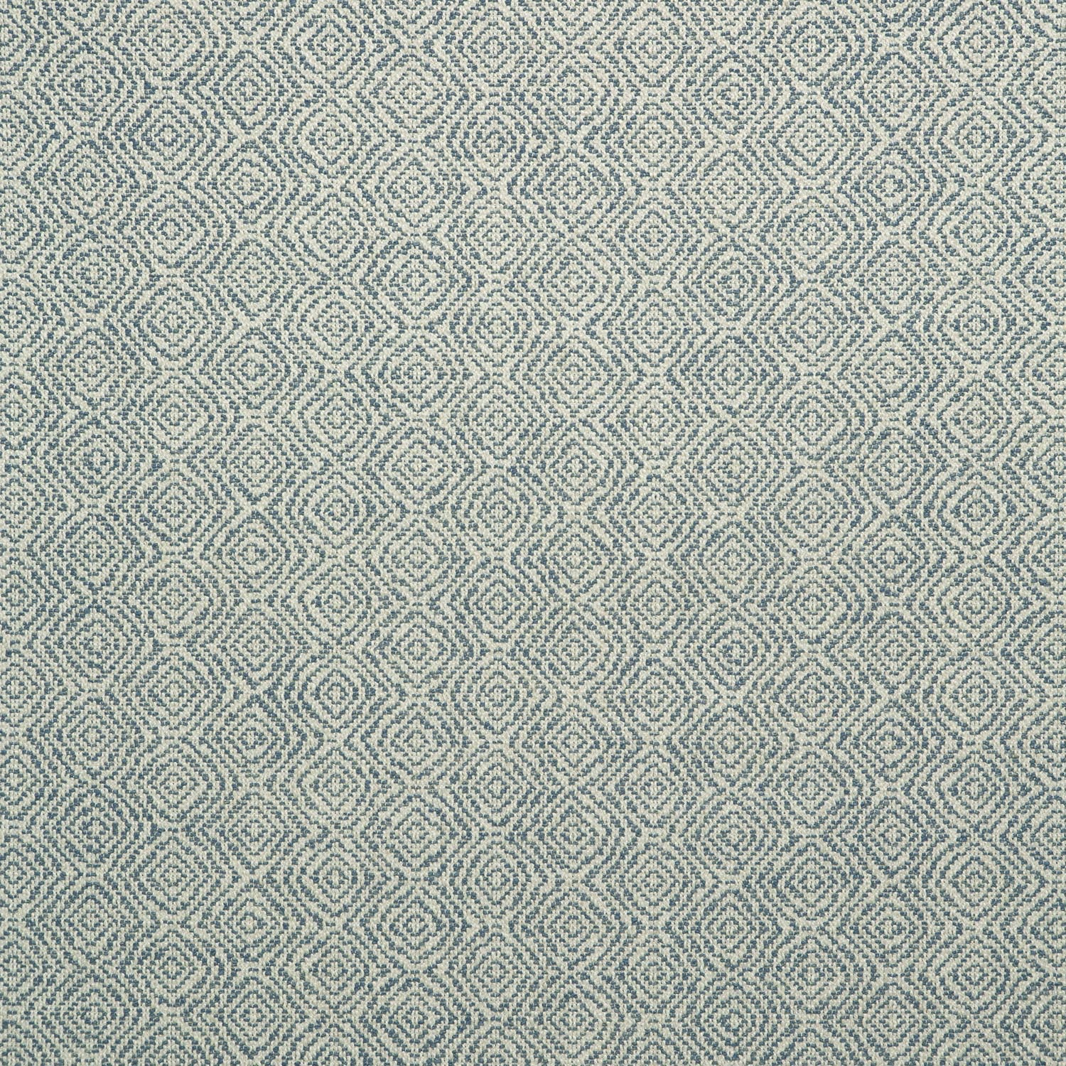 Fabric swatch of a blue woven fabric for upholstery