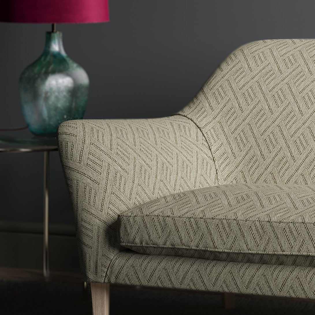Sofa in design name Rumba, colourway Ochre from Tango Weaves