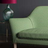 Sofa upholstered in design name Bolero, colourway Parakeet from Tango Weaves