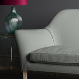 Sofa upholstered in design name Salta, colourway Powder Blue from Tango Weaves.