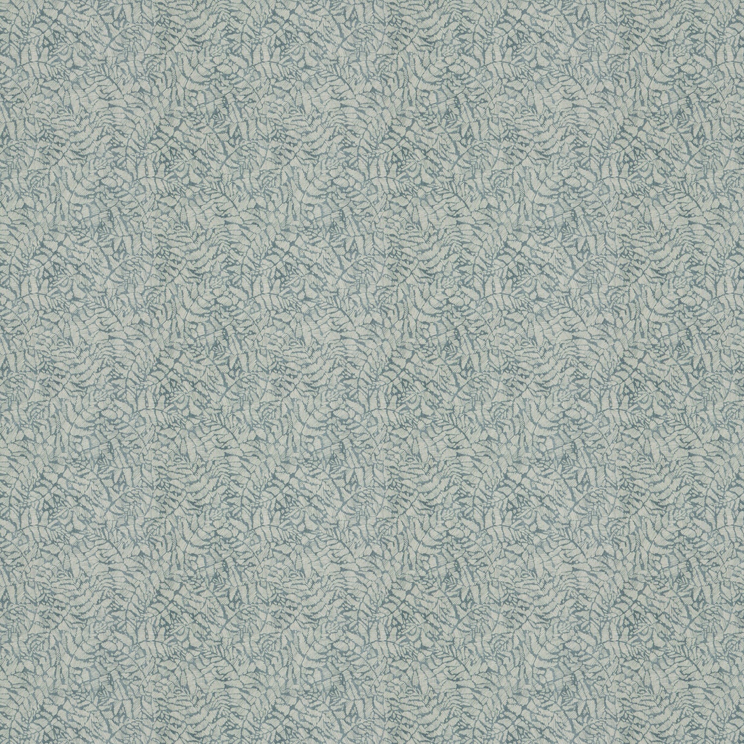 Blue fabric with white tropical print for curtains and upholstery
