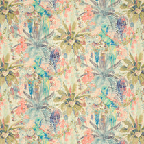 Sample of tropical design on pure linen fabric