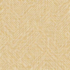 Fabric swatch of a Scandi-style semi-plain stain resistant upholstery fabric in a yellow colour