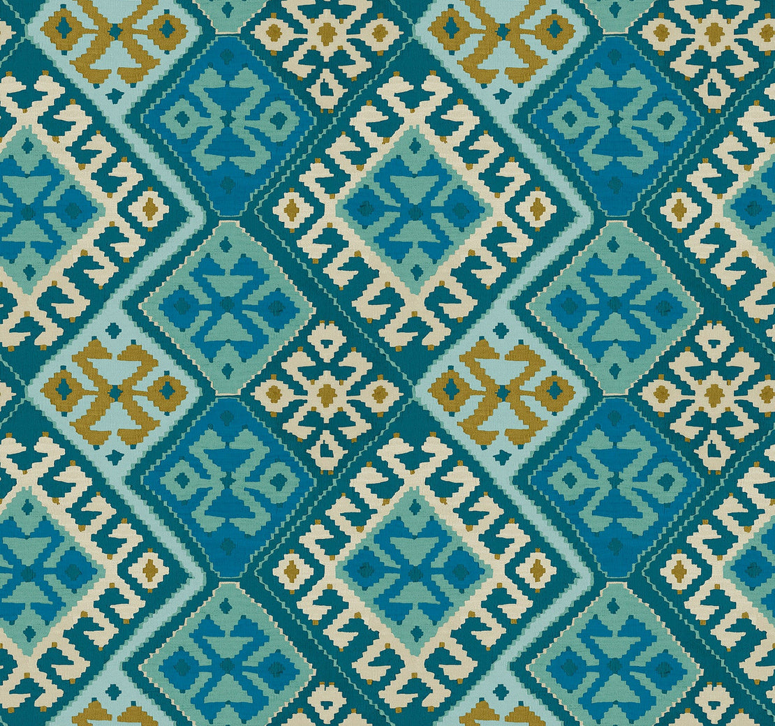 Capri Blue Plain Solid Velvet Upholstery Fabric by the Yard K5105 - KOVI  Fabrics