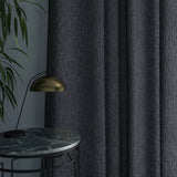 Curtain in beautiful stain resistant geometric velvet fabric 
